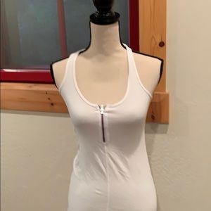 LULULEMON white front zip top